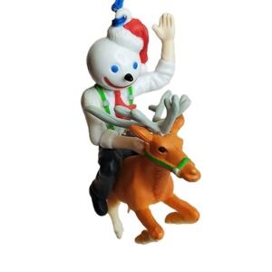 Jack In The Box Jack Riding Reindeer‎ Christmas Ornament White Elephant Funny